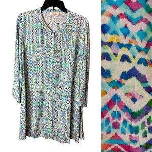 Sahara London Top Colorful / Size 3, like a 14-16